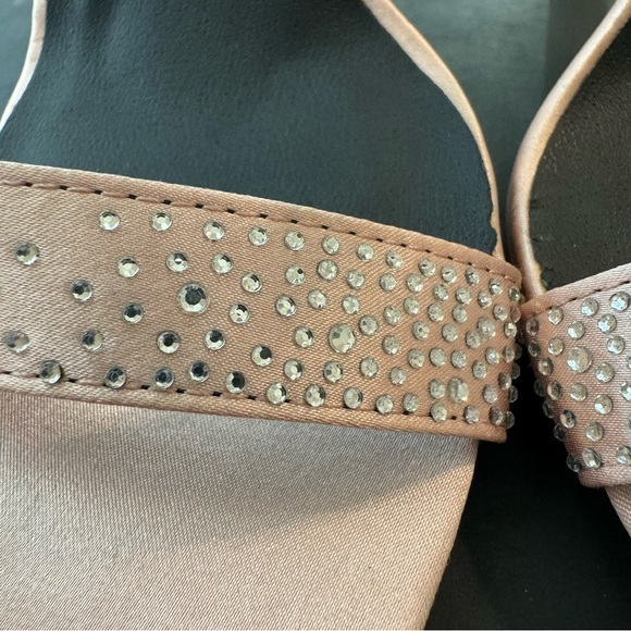 NEW Qupid Jeweled Ankle Strap Heels - Picture 10 of 15